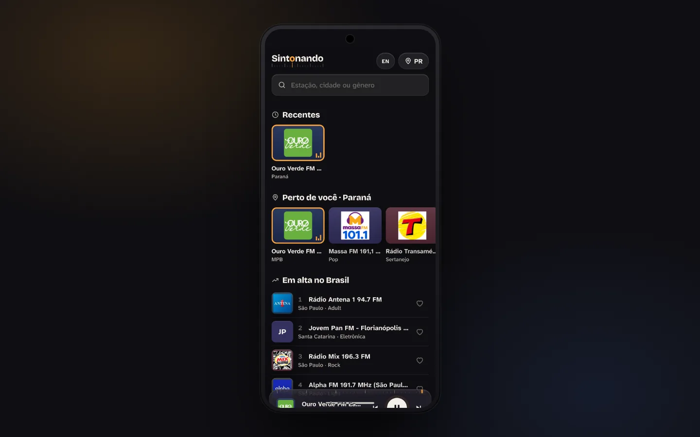 Sintonando · Android